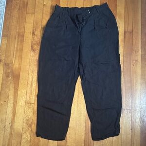 H&M linen blend trousers